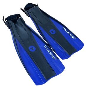 U.S. Divers Aqua Lung Fins Rocket Fin Scuba Snorkel Open Heel ML-XL 9-13 Adjusts